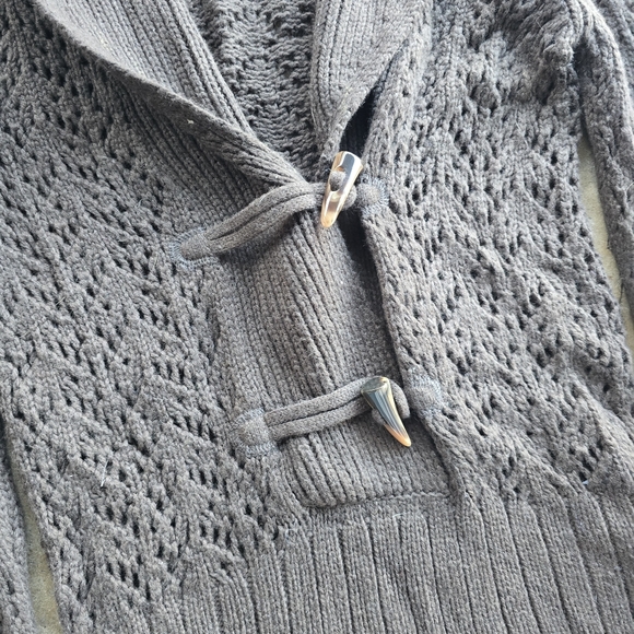 Vintage Old Navy Bella Swan Dainty Sleeve Knit Cardigan Sweater Size M - Picture 3 of 5